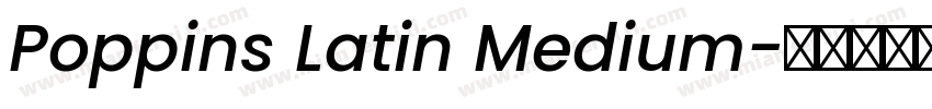 Poppins Latin Medium字体转换